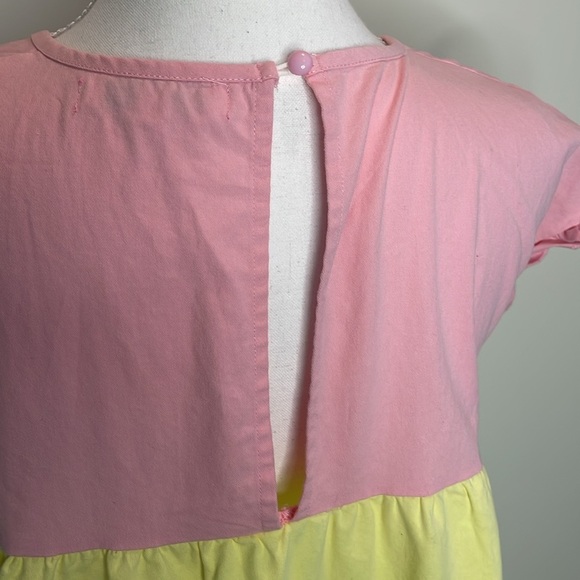 Simply Southern Colorblock Pastel Babydoll Dress with Ruffle Sleeves. Small. EUC - Picture 5 of 10